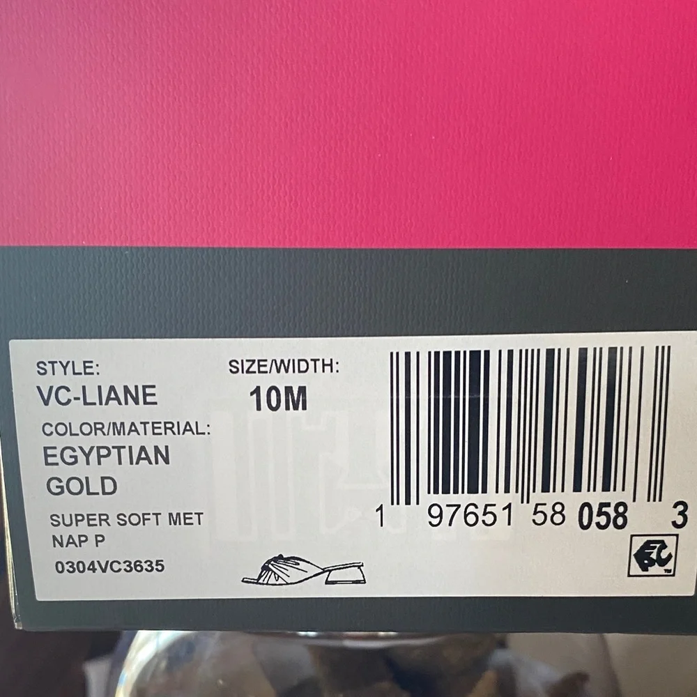 Vince Camuto Gold Knot Sandals - Picture 2 of 6